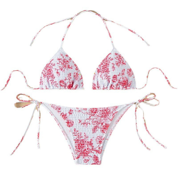 Dame triangel bikini sæt med justerbare stropper Skovae