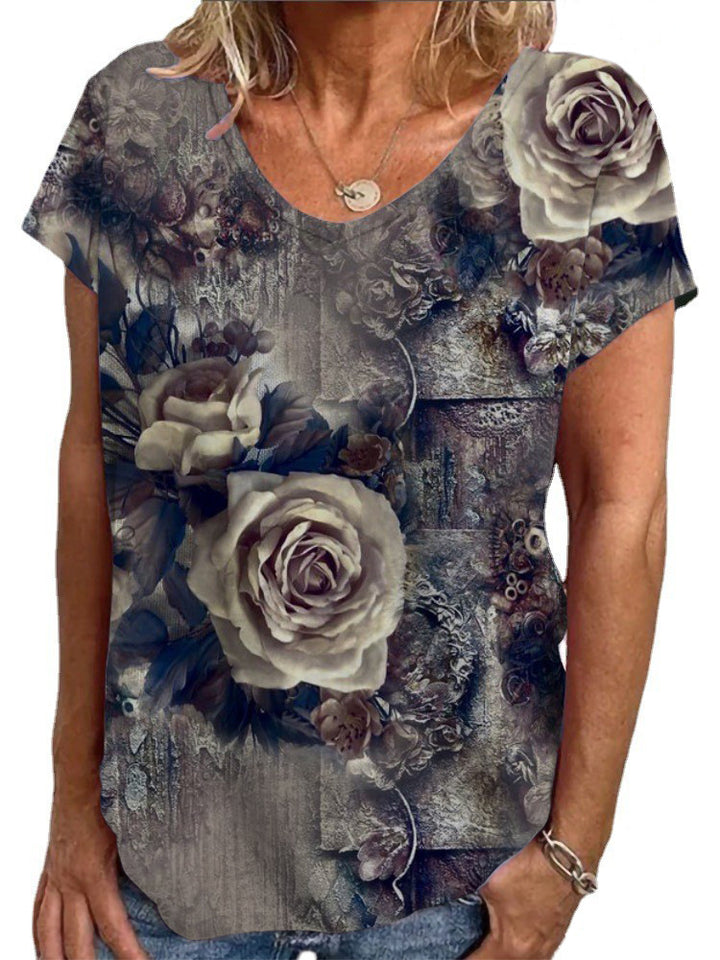 Dame Loose Bluse med farverigt paisleymønster Skovae