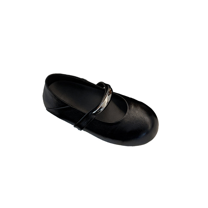 Femme Classic Mary Jane Ballerinas med stilfuld metallisk accent Stilla