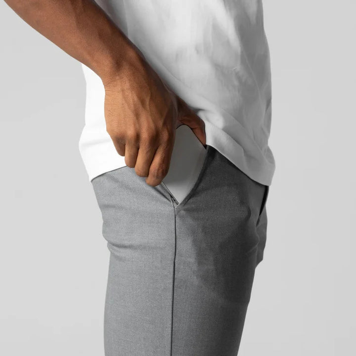 Herrer Chino bukser med slim fit snit og elastisk talje Stilla