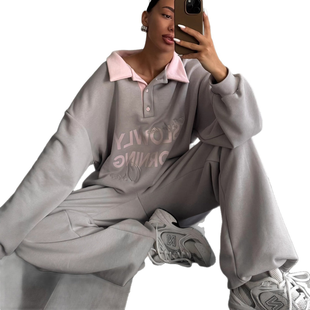 Kvinders Urban Lounge Sweatshirt med Casual Cut og Struktureret Krave Stilla