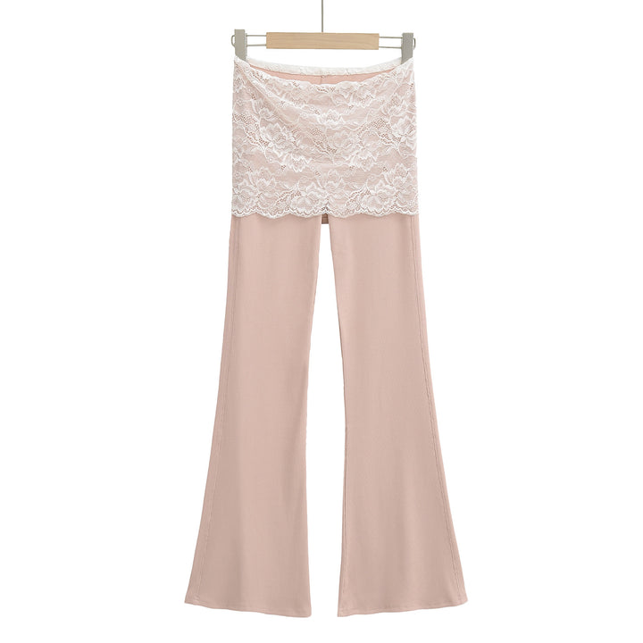 Dame Leggings med blonder og løs pasform Stilla