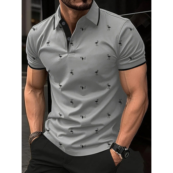Herrer Fritid Trykt Polo-Shirt Stilla