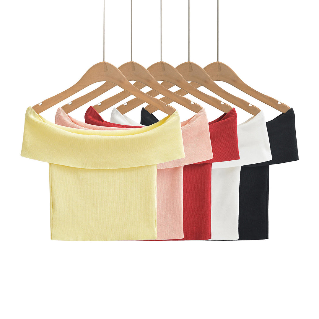Dame Off-Shoulder Top med elegant buekrave og afslappet snit Stilla