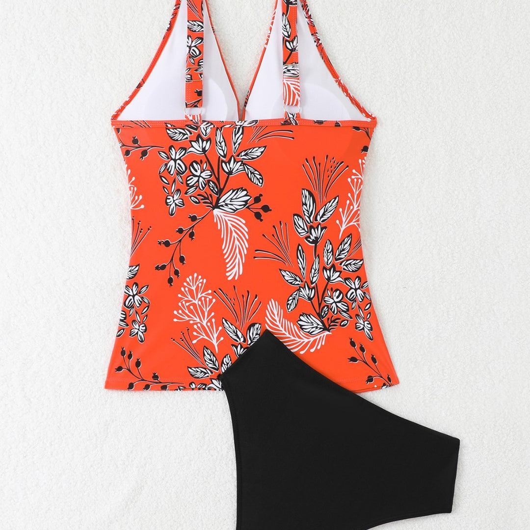 Dame blomster mønster tankini sæt Stilla