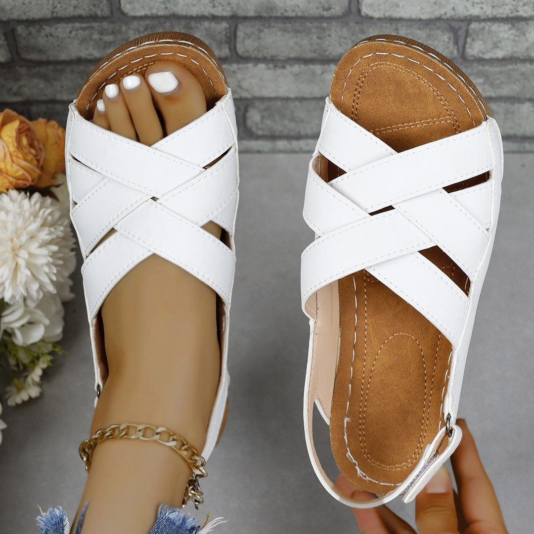 Dame Komfortable Kryds-Sandaler med elastiske Remme Stilla