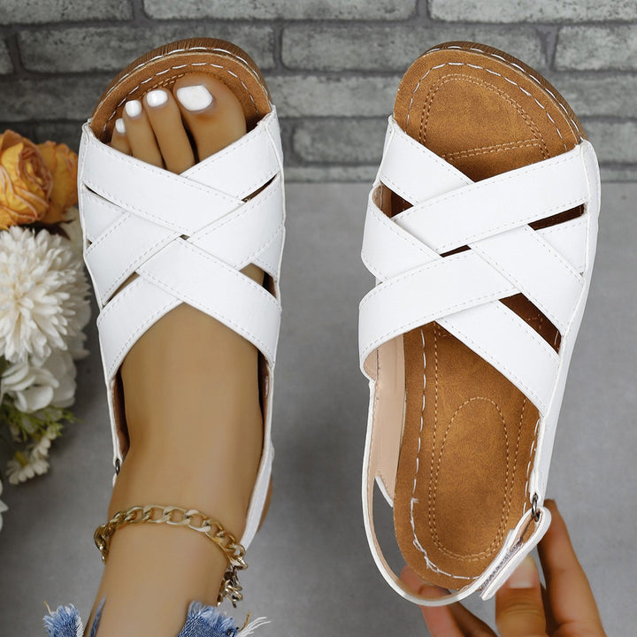 Dame Komfortable Kryds-Sandaler med elastiske Remme Stilla