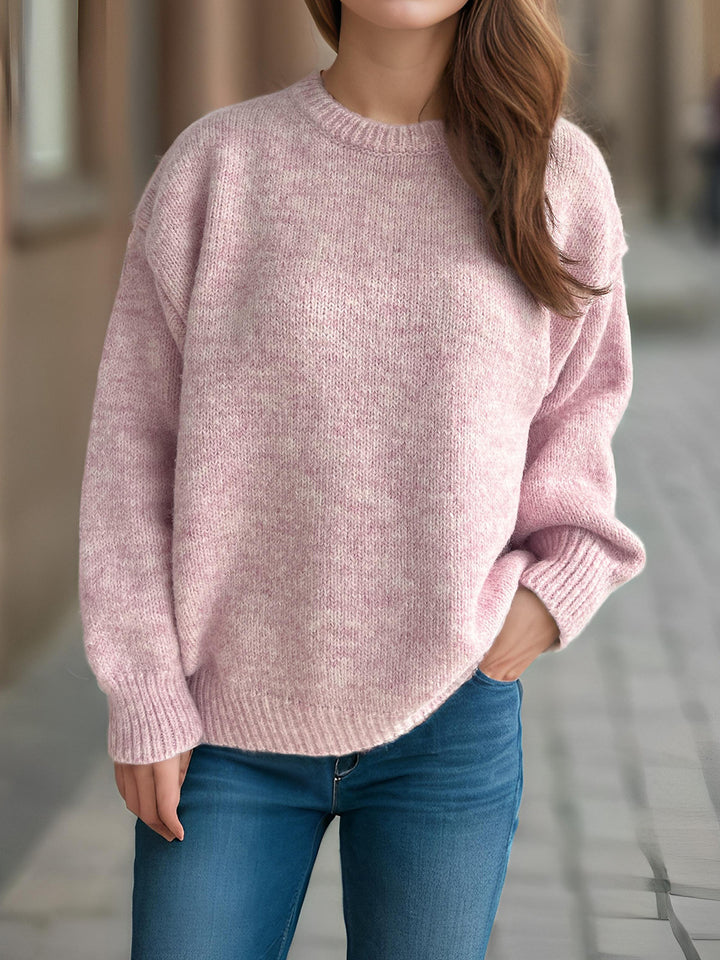Kvinders chunky strikket sweater med generøse ærmer og moderne snit Stilla