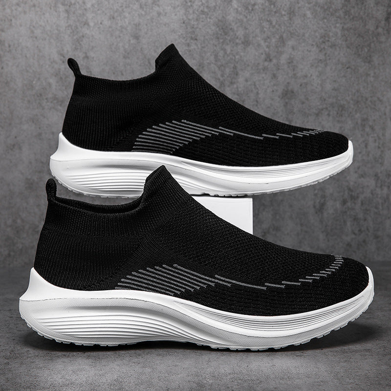 Herrer nan sokkelignende strikkesneakers med sømløst overmateriale og stødabsorberende sål Skovae