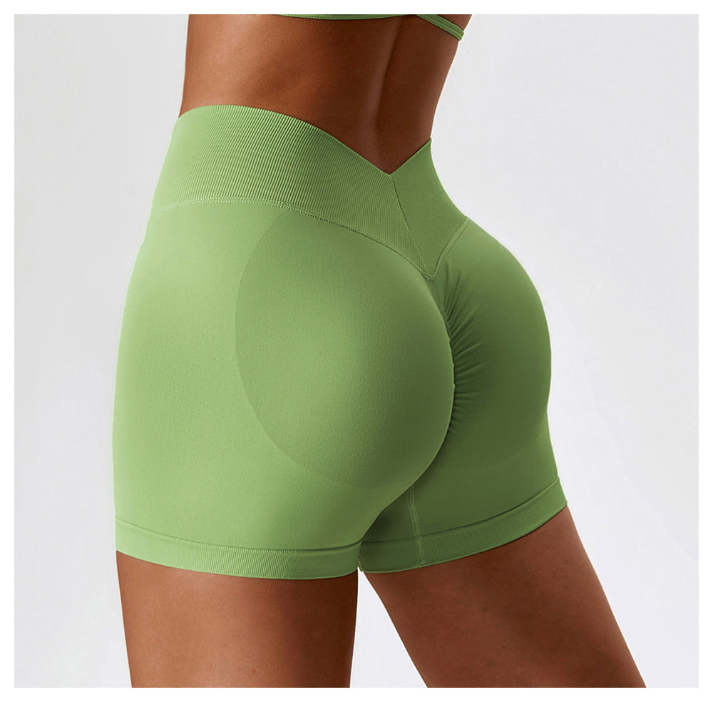 Stilla | Høj Talje Yoga Shorts Mave Kontraherende Hip Raise Fitness Bukser