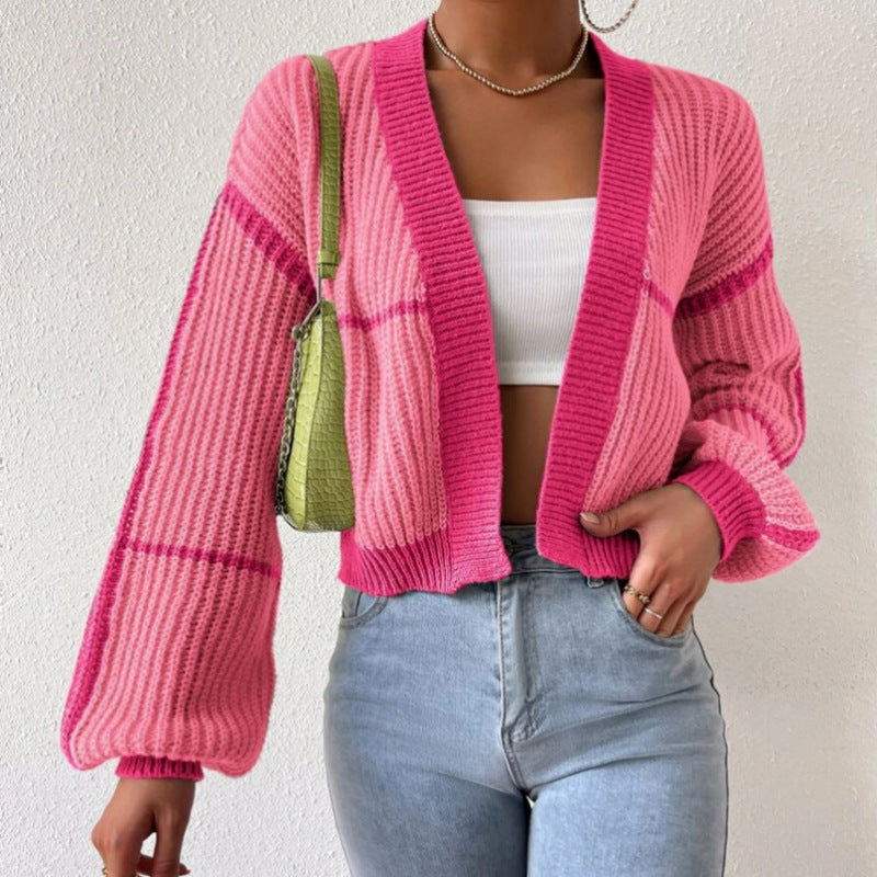 Femme Chunky Strik Åben-Front Cardigan Stilla