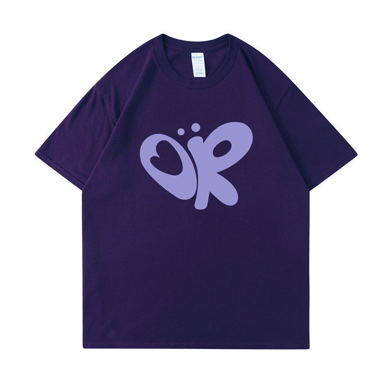 Dame casual T-shirt med unikt grafisk print Skovae