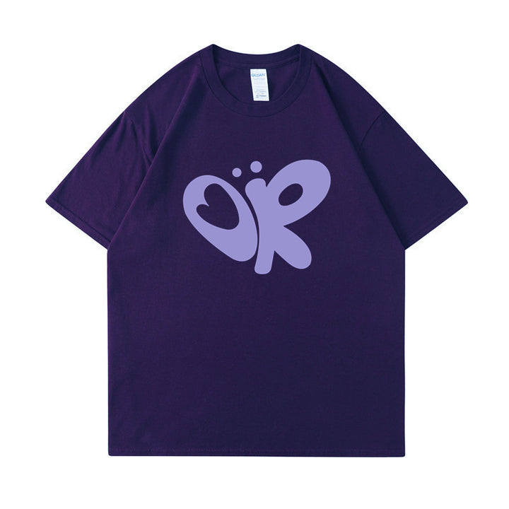 Dame casual T-shirt med unikt grafisk print Skovae