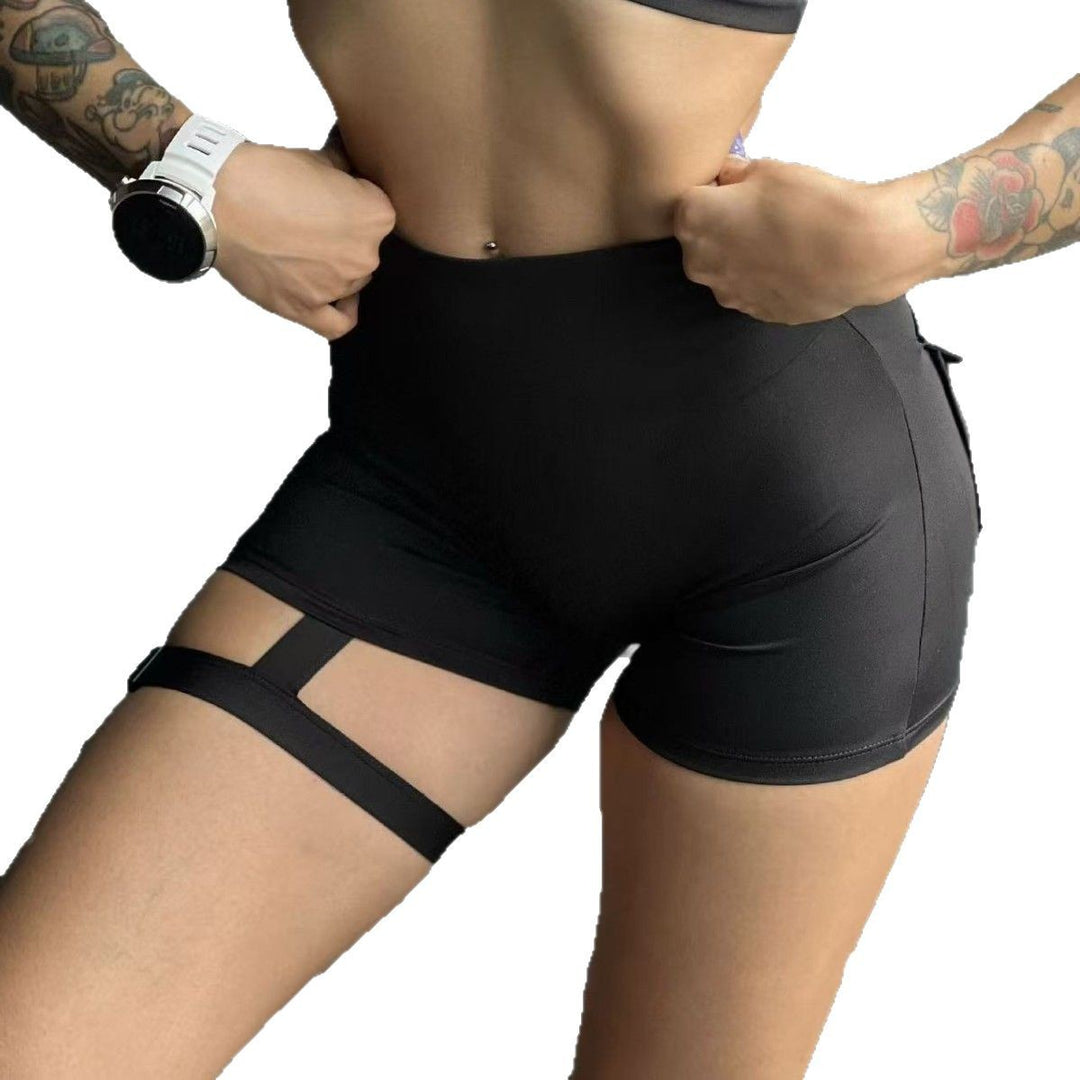 Dame Sporty Shorts med dekorative lommer og elastisk talje Skovae