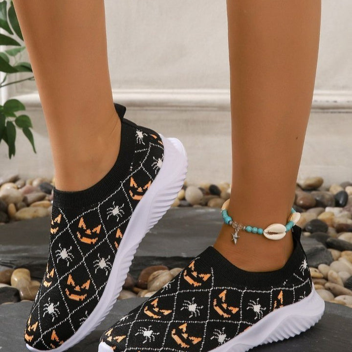 Dame Mode Sneakers med Halloween-motiv og skridsikker sål Stilla