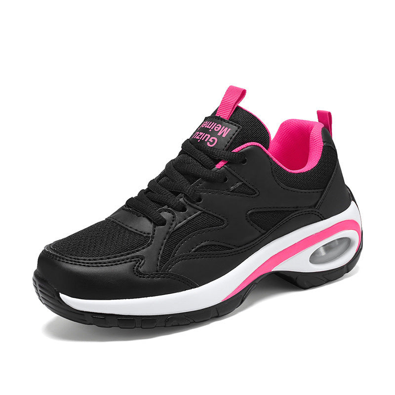 Dame nan stabil hverdags sneakers med ergonomisk rulsohle, integreret luftkapsel-dæmpning og åndbart mesh-overmateriale Skovae