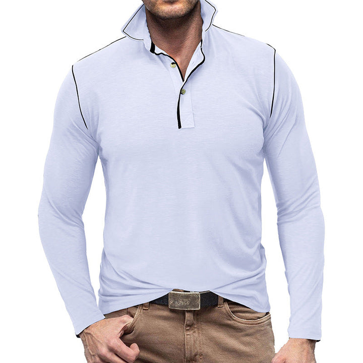 Stilla | Pique Pullover Slim Fit Blødt bomuldsfølelse Langærmet Stilig pasform