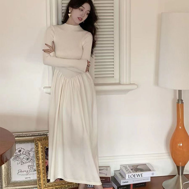 Femme Elegantes Ribbet Maxi Kjole Stilla