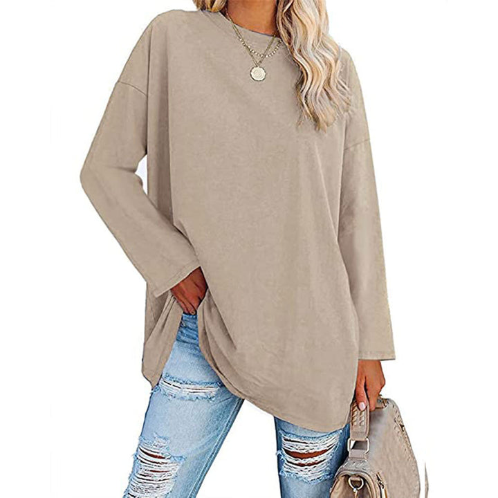 Dame Oversized Langærmet T-shirt med afslappet snit Stilla