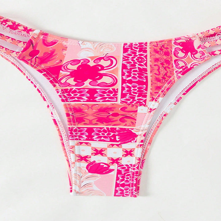 Dame To-delt Bikini-sæt med justerbare stropper og spændende design Skovae