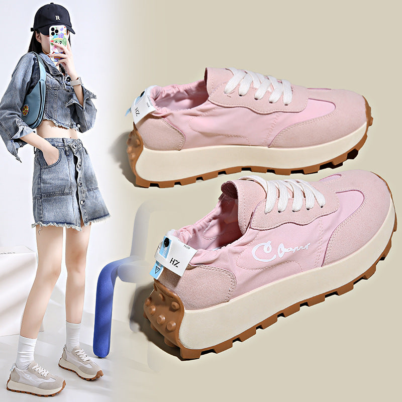 Damer Sporty Sneakers med behagelige elastiske snørebånd og skridsikre såler Stilla