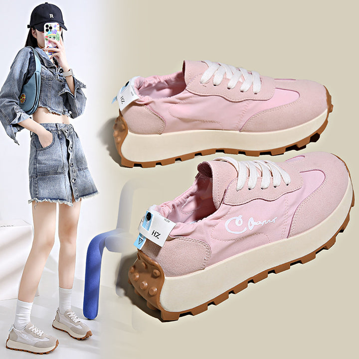 Damer Sporty Sneakers med behagelige elastiske snørebånd og skridsikre såler Stilla