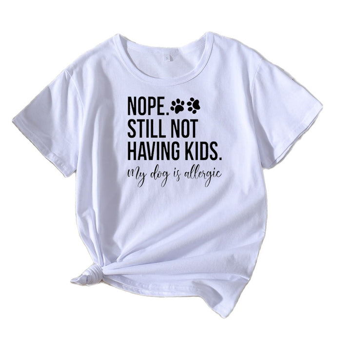 Kvinder Humoristisk Kæledyrelsker Grafik T-Shirt Stilla