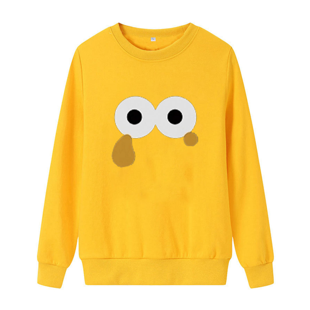 Kvinders sweatshirts med unikt cartoon design Skovae