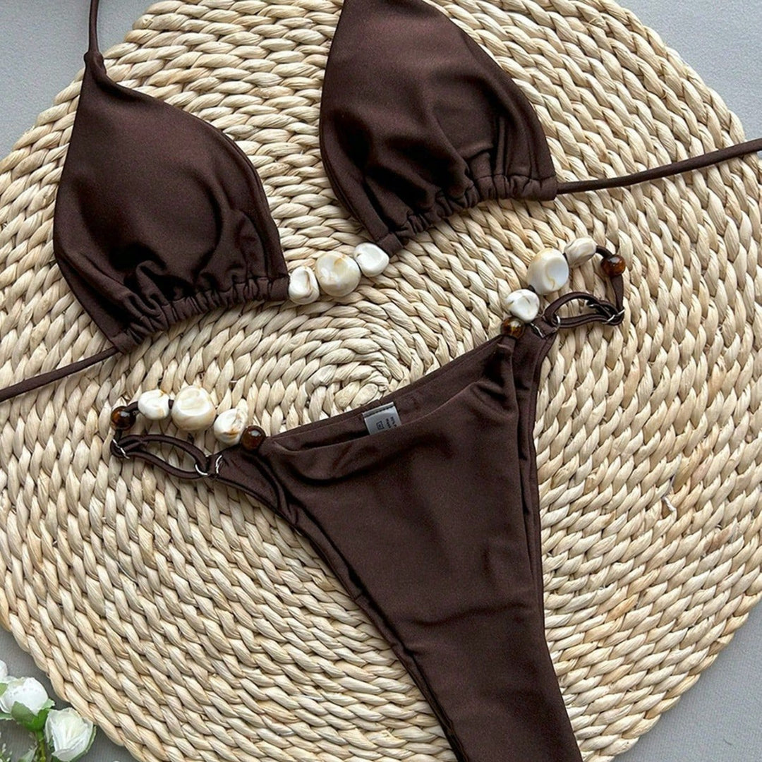 Dame Handmade Skald-Accent Bikini-Sæt Stilla