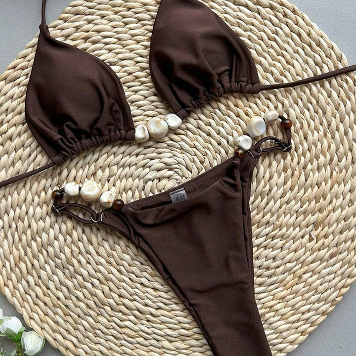 Dame Handmade Skald-Accent Bikini-Sæt Stilla