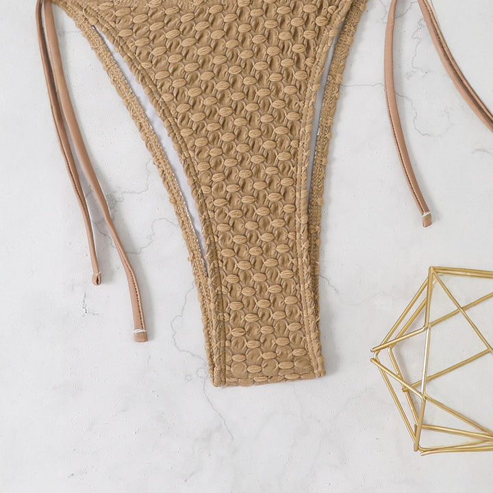Dame hækle-bikini-sæt med elegante detaljer Skovae