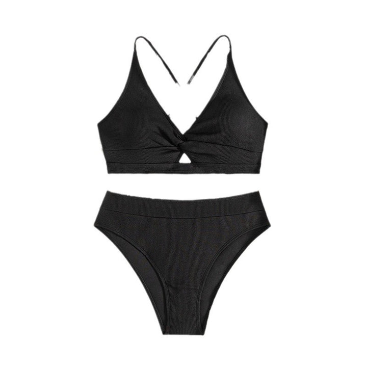 Dame justerbart krydsbånd-bikini-sæt Stilla