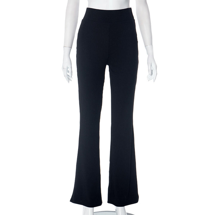 Femme Ribstrik Flared Leg Bukser Stilla