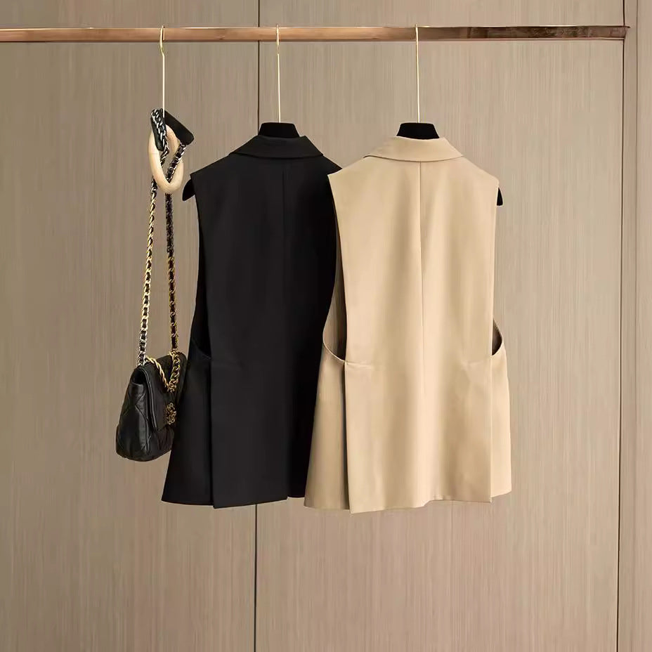 Dame elegant vest med moderne detaljer og praktiske lommer Stilla