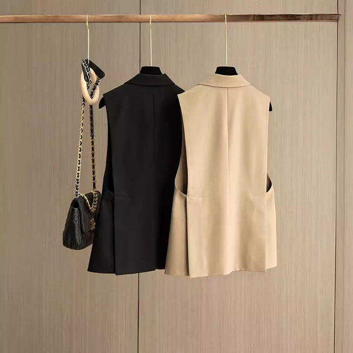 Dame elegant vest med moderne detaljer og praktiske lommer Stilla