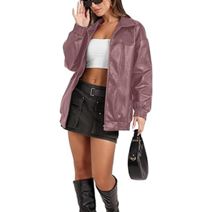Dame casual overgangsjakke med elastiske manchetter og moderne snit Stilla