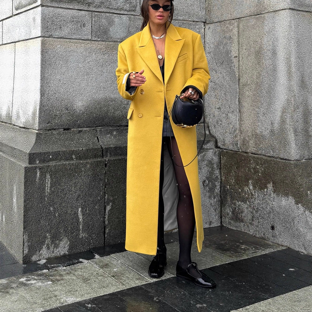 Dame Oversized Uldfrakke Stilla