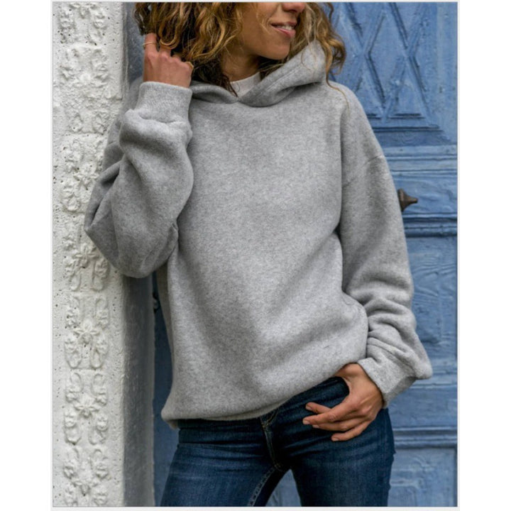 Kvinders oversized hættetrøje lavet af blødt fleece Stilla