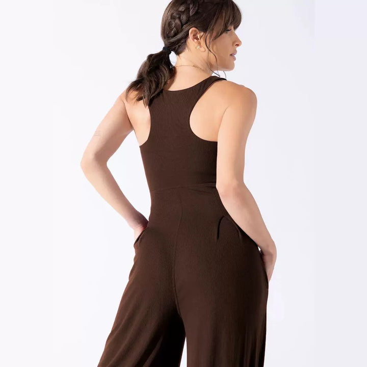 Dame jumpsuit med bredt ben og elegant look Stilla