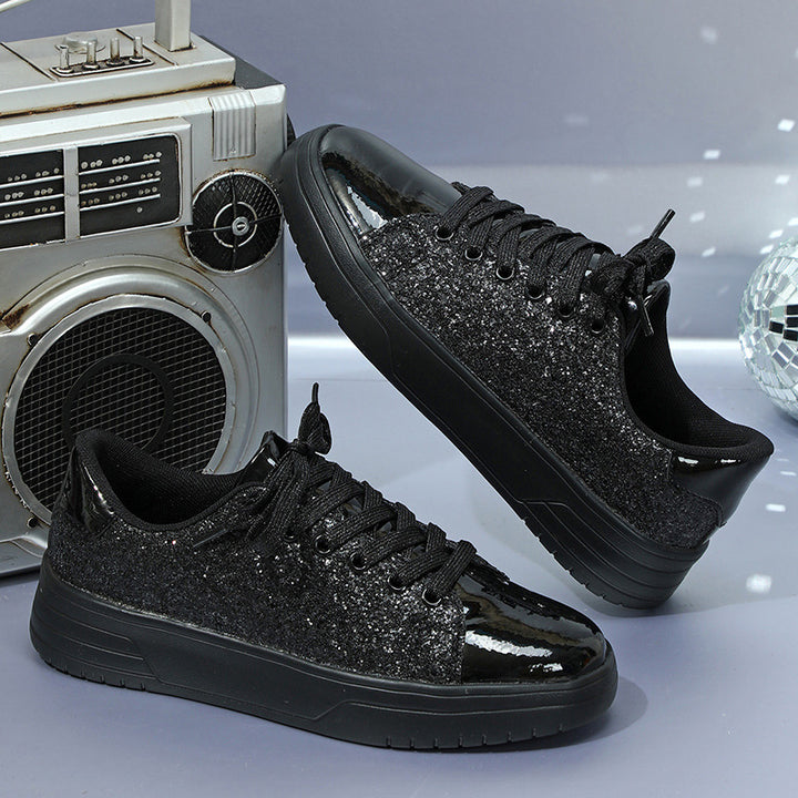 Dame Funklende Sneakers med glitrende overflade og skridsikker sål Stilla
