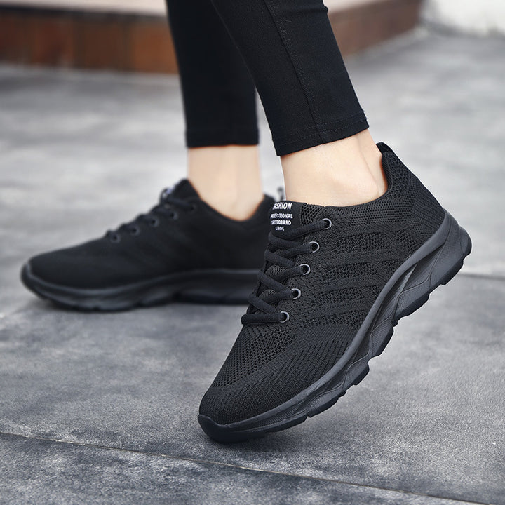 Unisex nan lette åndbare strikkesneakers med dæmpende mellemsål Skovae