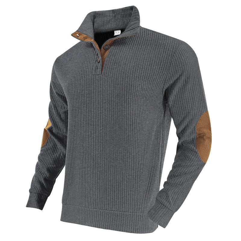 Herrer elegant strikpullover med fashionable detaljer og revitaliseringselementer Stilla
