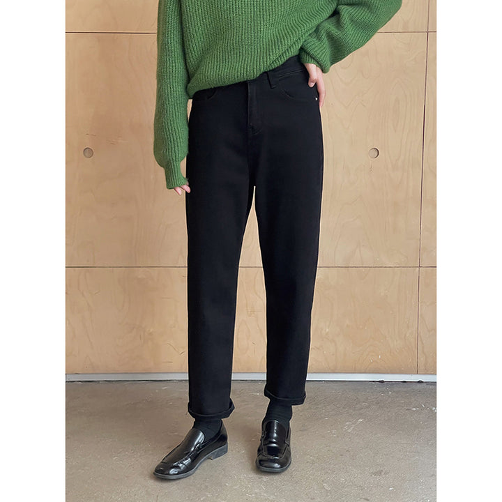 Dame højt skårne jeans med bevægelig ansats og klassisk design Stilla