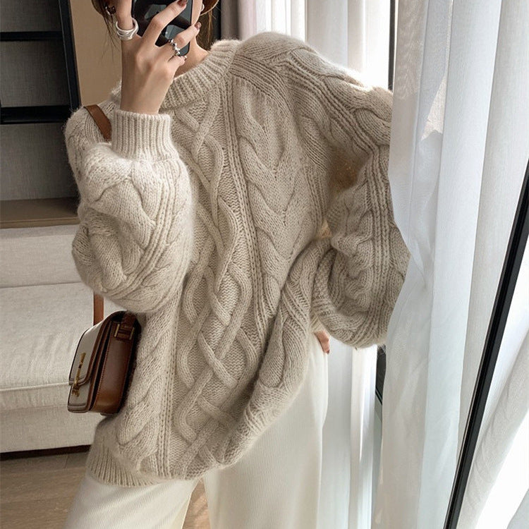 Femme Chunky Kabelstrik Oversized cardigan Stilla