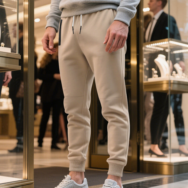 Herrer Sporty Cargo-Joggingbukser med elastisk talje og praktiske lommer Stilla