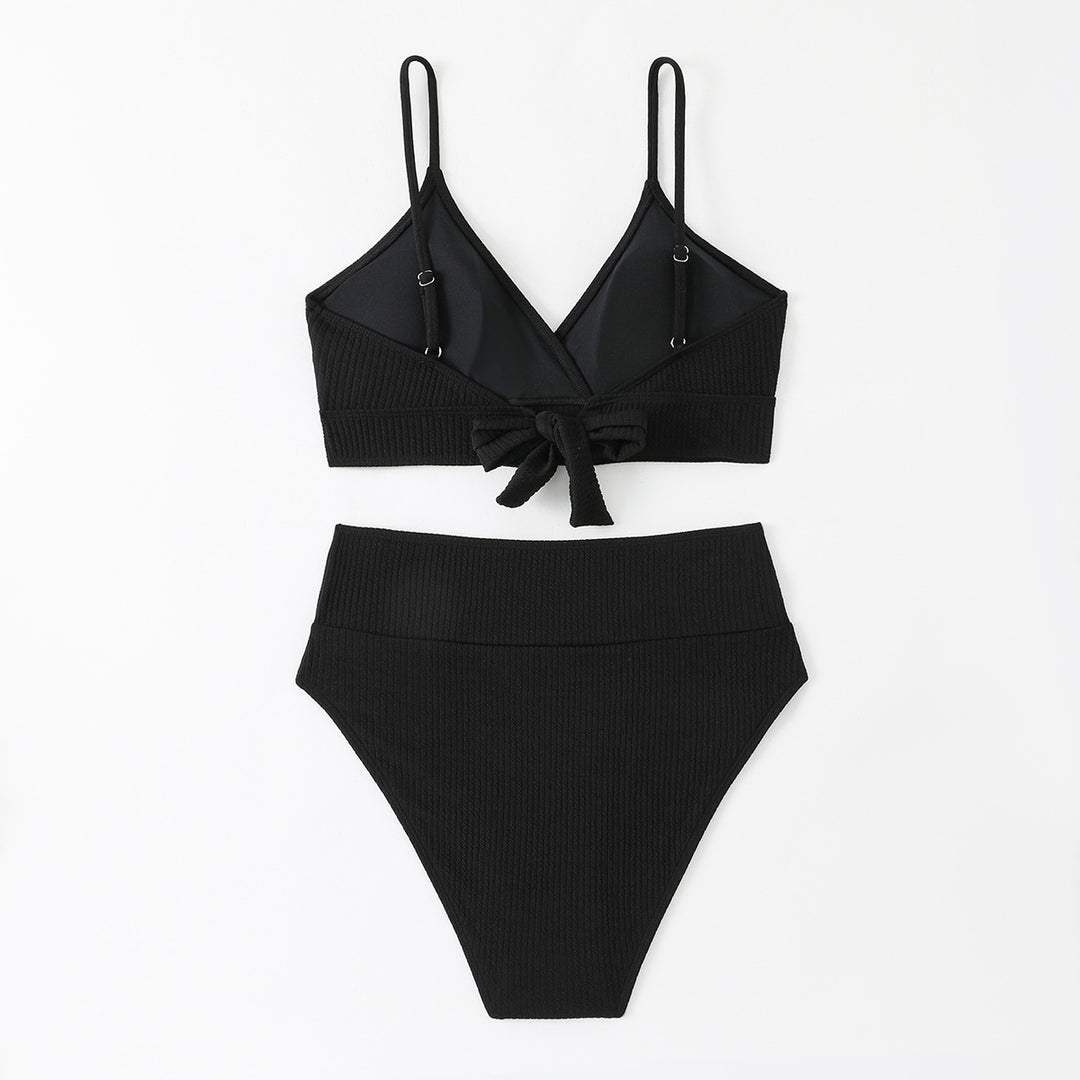 Dame bikini-sæt med høj talje og moderne vikkeløft Stilla