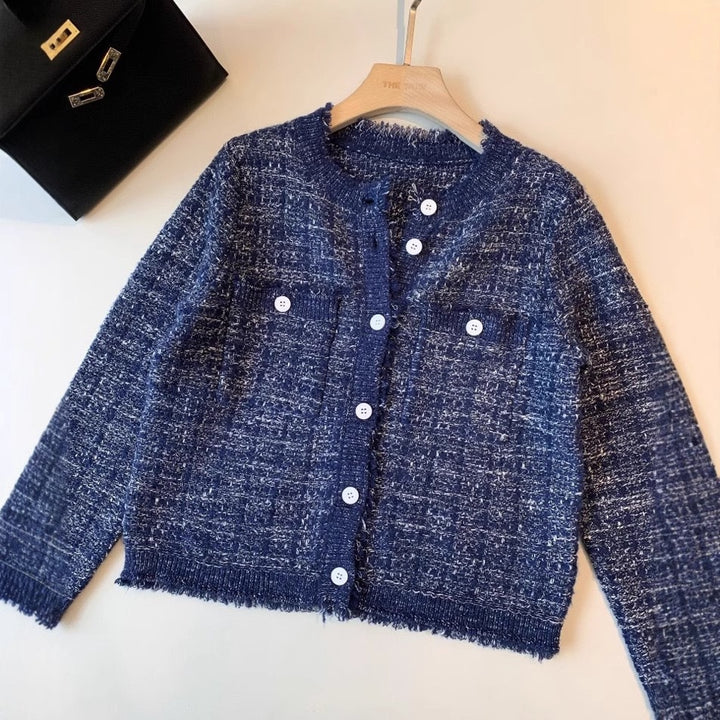 Kvinders cardigan med fuld knaplukning og elegant design Stilla