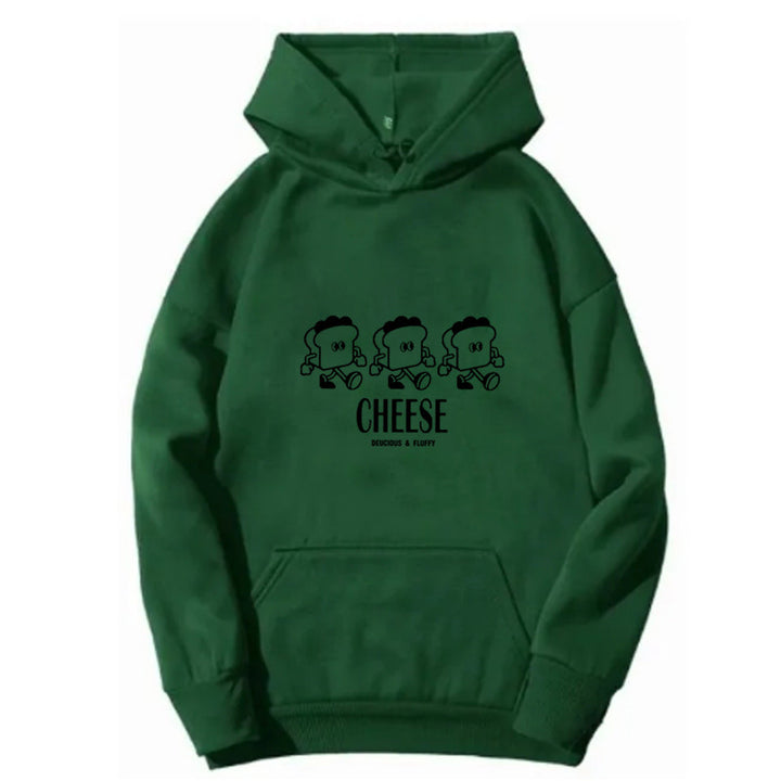 Kvinders hætte sweatshirt med kreativt tegneserieprint Skovae