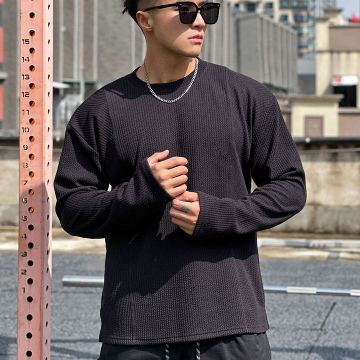 Herre Stilede Sweatshirt med struktureret design og moderne detaljer Stilla