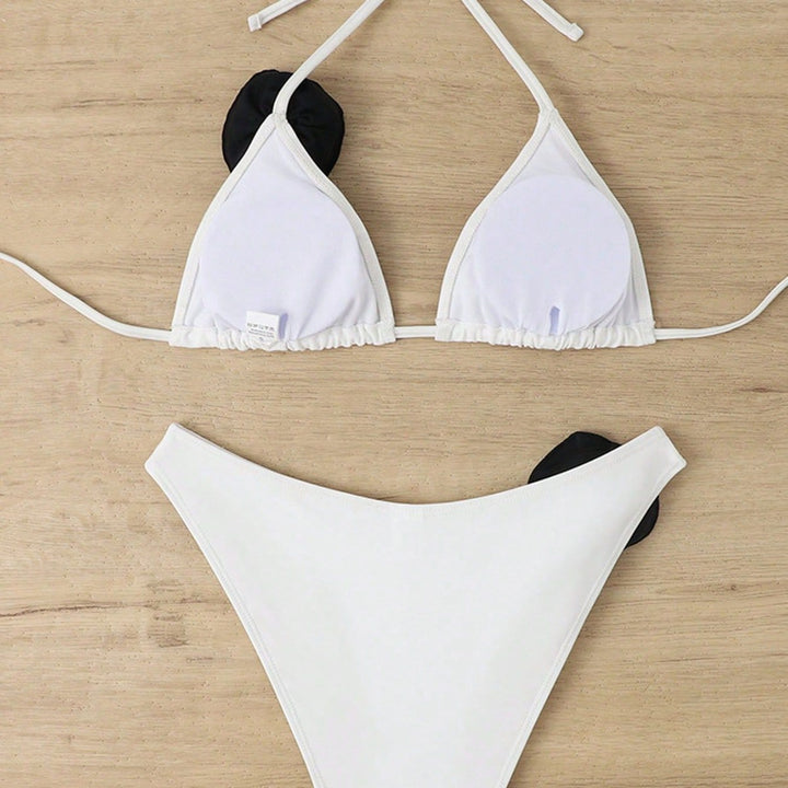 Dame Bikini-sæt med innovativ blomsterapplikation og høj kvalitet design Stilla